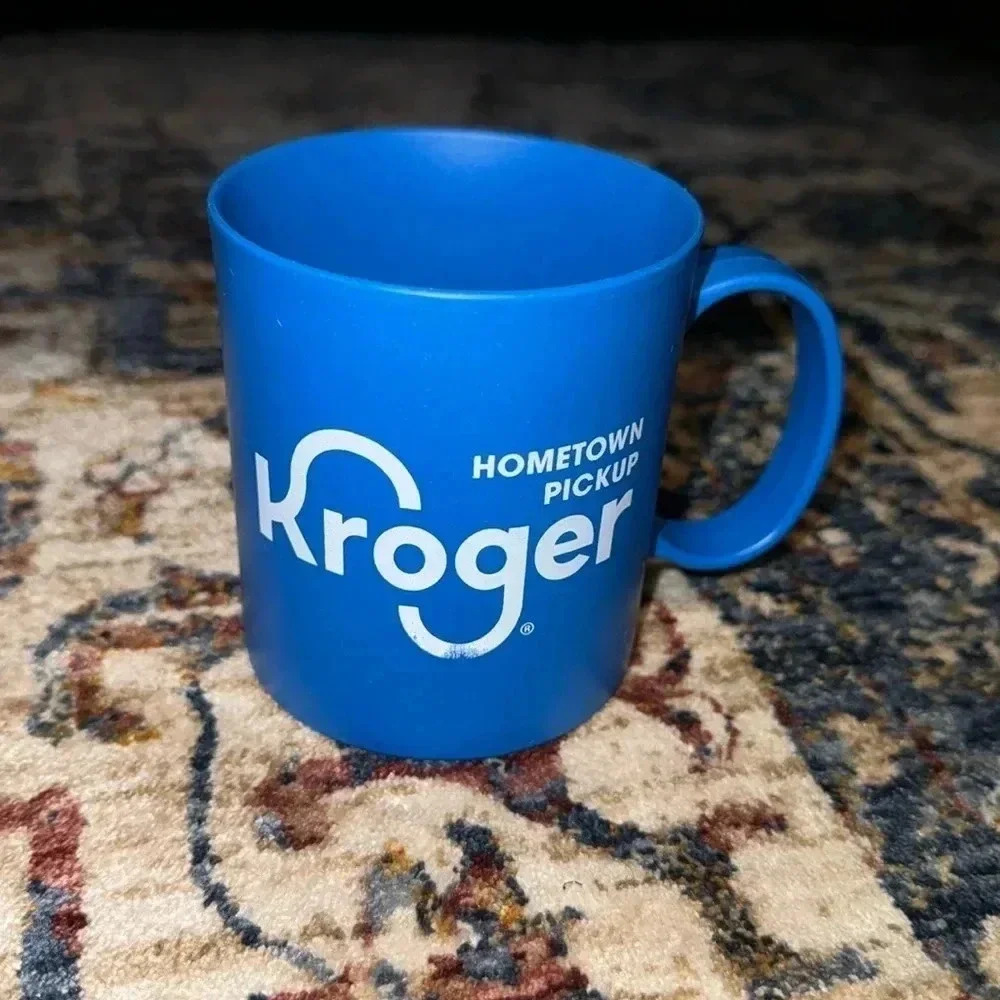 Kroger Hometown Pickup Grocer Blue Coffee / Tea Mug Cup